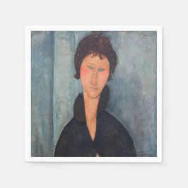Amedeo Modigliani - Frau mit blauen Augen Serviette