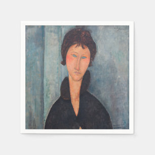 Amedeo Modigliani - Frau mit blauen Augen Serviette