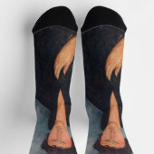 Amedeo Modigliani - Frau mit blauen Augen Socken (Oben)