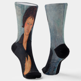Amedeo Modigliani - Frau mit blauen Augen Socken