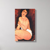 Amedeo Modigliani Große sitzende Frau Leinwanddruck (Vorderseite)