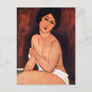 Amedeo Modigliani Große sitzende Frau Postkarte
