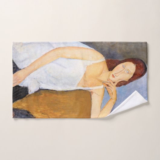 Amedeo Modigliani - Jeanne Hebuterne Badhandtuch Set (Handtuch)