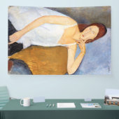 Amedeo Modigliani - Jeanne Hebuterne Banner (Messe)
