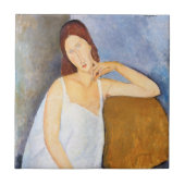 Amedeo Modigliani - Jeanne Hebuterne Fliese (Vorderseite)
