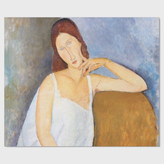 Amedeo Modigliani - Jeanne Hebuterne Geschenkpapier (Flach)