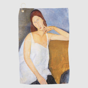 Amedeo Modigliani - Jeanne Hebuterne Golfhandtuch