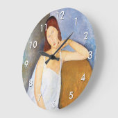 Amedeo Modigliani - Jeanne Hebuterne Große Wanduhr (Winkel)