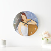 Amedeo Modigliani - Jeanne Hebuterne Große Wanduhr (Zuhause)