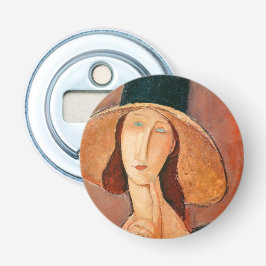 Amedeo Modigliani - Jeanne Hebuterne in Large Hat Flaschenöffner