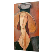 Amedeo Modigliani - Jeanne Hebuterne in Large Hat Klemmbrett (Links)