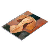 Amedeo Modigliani - Jeanne Hebuterne in Large Hat Notizblock (Linke Seite)