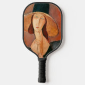 Amedeo Modigliani - Jeanne Hebuterne in Large Hat Pickleball Schläger (Rückseite)