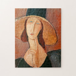 Amedeo Modigliani - Jeanne Hebuterne in Large Hat Puzzle