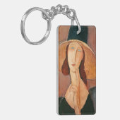 Amedeo Modigliani - Jeanne Hebuterne in Large Hat Schlüsselanhänger (Vorderseite links)