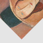 Amedeo Modigliani - Jeanne Hebuterne in Large Hat Seidenpapier (Ausschnitt)