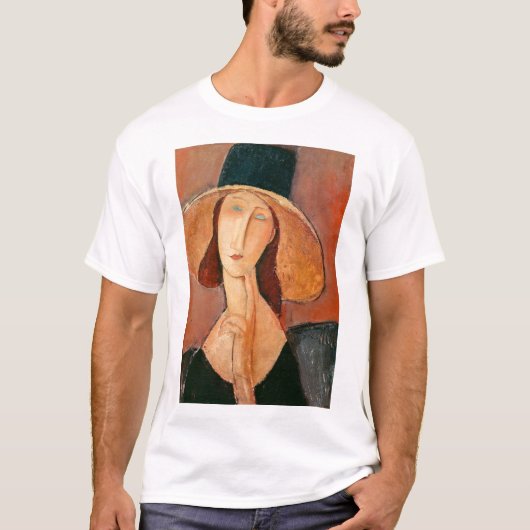 Amedeo Modigliani - Jeanne Hebuterne in Large Hat T-Shirt (Vorderseite)