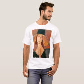 Amedeo Modigliani - Jeanne Hebuterne in Large Hat T-Shirt (Vorne ganz)
