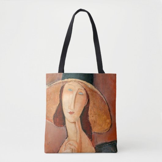 Amedeo Modigliani - Jeanne Hebuterne in Large Hat Tasche (Vorderseite)