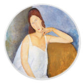 Amedeo Modigliani - Jeanne Hebuterne Keramikknauf (Vorderseite)