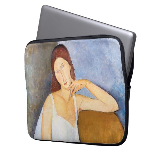 Amedeo Modigliani - Jeanne Hebuterne Laptopschutzhülle (Vorderseite Links)