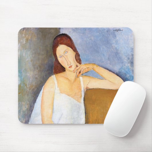 Amedeo Modigliani - Jeanne Hebuterne Mousepad (Mit Mouse)