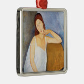 Amedeo Modigliani - Jeanne Hebuterne Ornament Aus Metall (Rechts)