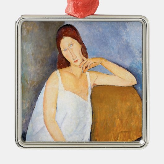 Amedeo Modigliani - Jeanne Hebuterne Ornament Aus Metall (Vorne)