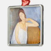 Amedeo Modigliani - Jeanne Hebuterne Ornament Aus Metall (Links)