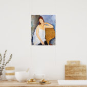 Amedeo Modigliani - Jeanne Hebuterne Poster (Küche)