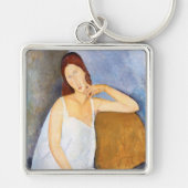 Amedeo Modigliani - Jeanne Hebuterne Schlüsselanhänger (Vorne)
