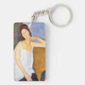 Amedeo Modigliani - Jeanne Hebuterne Schlüsselanhänger (Rückseite)
