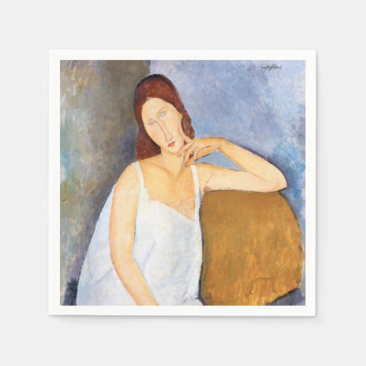 Amedeo Modigliani - Jeanne Hebuterne Serviette (Vorderseite)