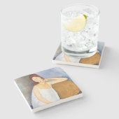 Amedeo Modigliani - Jeanne Hebuterne Steinuntersetzer (Seitenansicht)