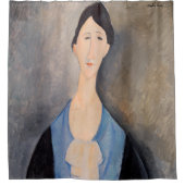 Amedeo Modigliani - Junge Frau in blau Duschvorhang (Vorderseite)