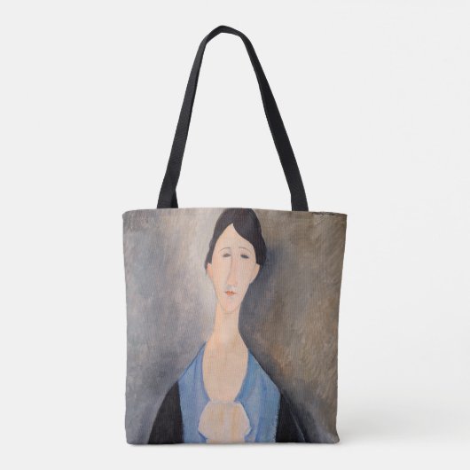 Amedeo Modigliani - Junge Frau in blau Tasche (Rückseite)