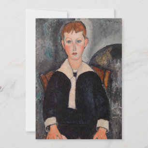 Amedeo Modigliani - Junge in Sailor Anzug Dankeskarte