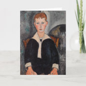 Amedeo Modigliani - Junge in Sailor Anzug Karte (Vorderseite)