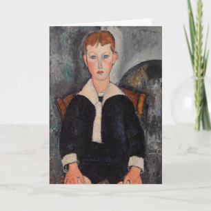 Amedeo Modigliani - Junge in Sailor Anzug Karte
