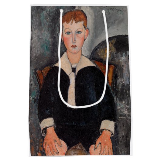 Amedeo Modigliani - Junge in Sailor Anzug Mittlere Geschenktüte (Rückseite)