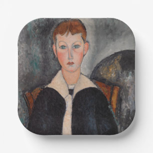 Amedeo Modigliani - Junge in Sailor Anzug Pappteller