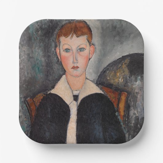 Amedeo Modigliani - Junge in Sailor Anzug Pappteller (Vorderseite)