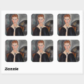 Amedeo Modigliani - Junge in Sailor Anzug Quadratischer Aufkleber (Blatt)