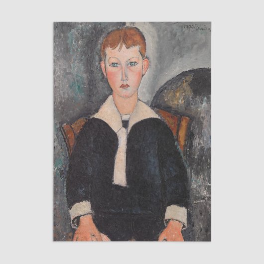 Amedeo Modigliani - Junge in Sailor Anzug Seidenpapier