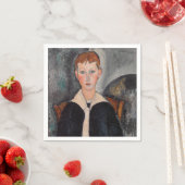 Amedeo Modigliani - Junge in Sailor Anzug Serviette (Beispiel)