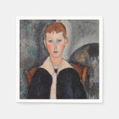 Amedeo Modigliani - Junge in Sailor Anzug Serviette (Vorderseite)