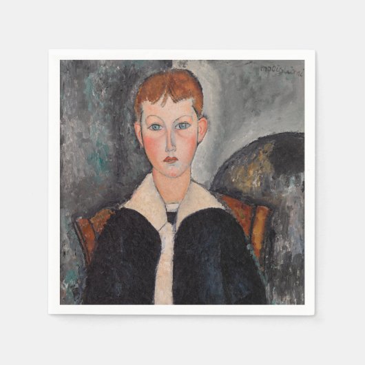 Amedeo Modigliani - Junge in Sailor Anzug Serviette (Vorderseite)