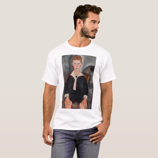 Amedeo Modigliani - Junge in Sailor Anzug T-Shirt (Vorne ganz)