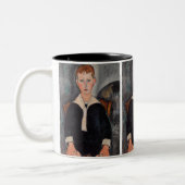 Amedeo Modigliani - Junge in Sailor Anzug Zweifarbige Tasse (Links)