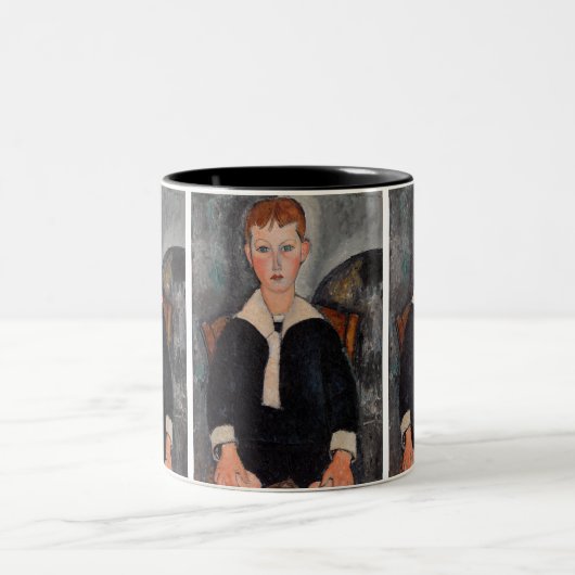 Amedeo Modigliani - Junge in Sailor Anzug Zweifarbige Tasse (Mittel)